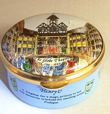 Vintage Shakespeare Globe Theatre Enamel Box Limited Edition #8/250 England picture