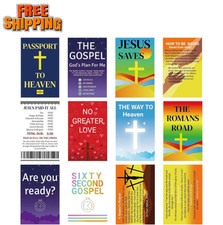 220pcs Gospel Tracts Religious Christian Valentine Cards Roman Road Salvation picture