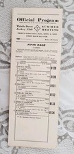 Antique 1933 Program Thistle Down Thistledown Horse Racing Track Cleveland Ohio picture