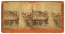 LOS ANGELES STEREOVIEW - Panorama of City - HT Payne 1870s picture
