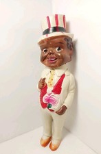 Vintage 1930s Japan Celluloid Young Man Suit Flowers Ornament Hanging Decor picture
