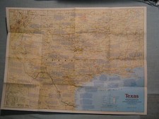 TEXAS MAP THE MAKING OF AMERICA + HISTORY National Geographic March 1986 picture