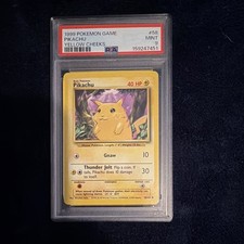 Pokémon 1999 Game Pikachu #58 Yellow Cheeks PSA 9 Cert 159247451 picture