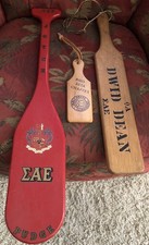 Vintage 1954-1957 Drake University Paddles Sorority Fraternity Set Of 3 picture