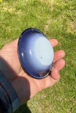 MINIATURE SALESMAN SAMPLE COBALT BLUE FADE MINT GRANITEWARE ENAMELWARE ANTIQUE picture