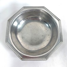 Wilton Armetale Bowl Silver Octagonal Vintage 1972 RWP Pewter Metalware 7 Inch picture