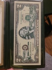 Lucky $2 Dollar star note Nevada Las Vegas Uncirculated Centered Casino picture