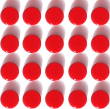 20 Pcs Strong Refrigerator Fridge Magnets Heavy Duty Small Round Whiteboard Red picture