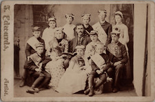 Ernest Elton Composer with Cast of  Pirates Company Music Theater Photo 1880s picture
