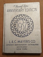 1937 L&C MAYERS CO. NEW YORK 25TH ANNIV. EDITION CATALOG WATCHES JEWELRY TOYS picture