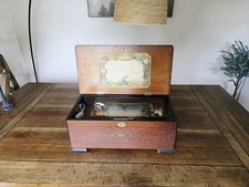 Antique 1800’s Large 20” Bornand Swiss Cylinder Music Box 8 Tunes picture