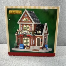 Lemax 2nd Street Post Office Lighted House Illuminated Building Decor 2015 55967 picture