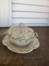 Antique/Vintage Theodore Haviland ?  sugar bowl tureen W/Lid  3