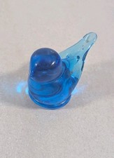 Bluebird of Happiness Vintage Art Glass Figurine Signed Leo Ward 1997 picture