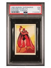 1980 Marvel Scarlet Witch #58 French Canadian Stickers PSA 7 (Pop 1, Only 1 H)  picture