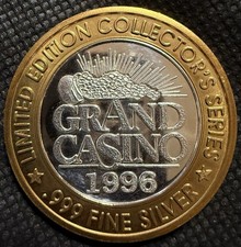 COUSHATTA HOTEL & CASINO Limited Edition 99.99% .6 Oz. Pure Silver Strke Center picture