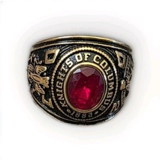 Knights Of Columbus Ring Stainless gold KOC Size 14 Other Colors Sizes Available picture