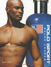 Vintage 1999 Polo Sport Print Ad Ralph Lauren Fragrance Fitness Y2K Front & Back picture