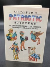 VTG Old Time Patriotic Dover Stickers 28 USA Designs By Carol Belanger Grafton picture
