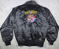 VINTAGE RINGLING BROS BARNUM & BAILEY BLACK CIRCUS STAFF WORK JACKET MEDIUM picture