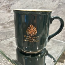 Gevalia Kaffe Green Ceramic Advertising Coffee Mug Solid Round Handle 1 picture