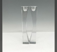 NIB VTG 1999 Nambe Crystal Kissing Candlesticks Karim Rashid 5103 Candle Holders picture