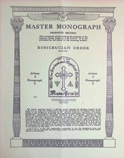 AMORC Rosicrucian Master Monograph Atrium 3 Lesson 5 Howell 1940s Occult picture
