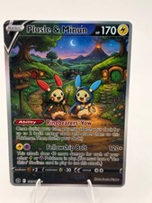 CUSTOM FAN ART Plusle Minun Holo Card picture