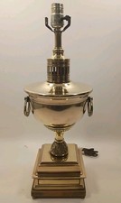 Frederick Cooper Neoclassical Brass Wood Urn Trophy Form Lamp Hollywood Regency picture