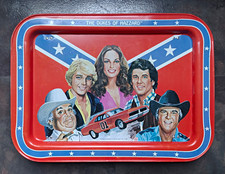 Vintage Dukes Of Hazard TV Snack Tray with Folding Legs 1981 picture
