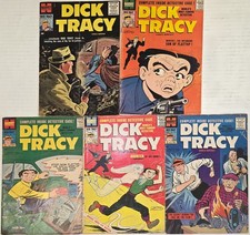Dick Tracy Silver Age Lot (4) #105-134* VG+ G Harvey 1956 Chester Gould Art picture