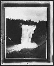 Photo:Montmorency Falls Quebec Canada 1900s Waterfall View picture