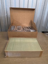 100x Stereo Realist Style Thin Glass Transparencies  With Aluminum Frames NOS  picture