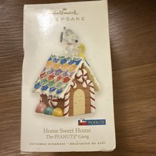 2008 Hallmark Keepsake Peanuts Gang Christmas Ornament “Home Sweet Home” Snoopy picture