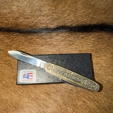 Vintage MOOSEHEAD BEER  UTICA 2 BLADE KNIFE LTD Edition 0208/1000 Union Made USA picture