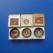 Set of 3 Gayle Bright Appleby Limited Edition Cameo Plates Basil Matthews  picture