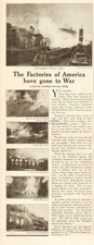 1918 General Fire Extinguisher Ad Grinnell Sprinkler WWI American Factories War picture