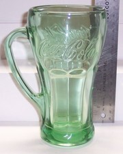 One (1) Coca-Cola 14 OZ Heavy Coke Brand Glass with Handle Embossed Libbey picture