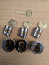 Lot Of 3 Sargent 6 pin Large Format Interchangeable Cores. HE Keway.  picture