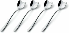 Set of 12 Italian Design Spoon for Delta Heart Shaped Demitasse Spoons 5