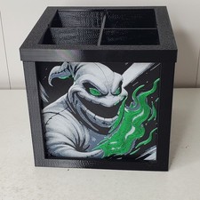 3D Printed Gothic Halloween Desk Organizer 4 Panels Nightmare Before Christmas picture