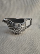 Vintage Mariposa Brillante Aluminum Clam Shell Individual Creamer Nautical picture