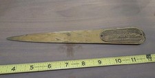 Vtg Merchants and Manufacturers National Bank Newark Advertising Letter Opener picture
