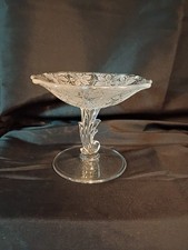 Vintage Fostoria Etched Crystal Compote/Candy Dish.                       (33) picture