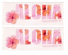 CHIEMSEE ALOHA STICKERS in HAWAIIAN style - 2 pieces picture
