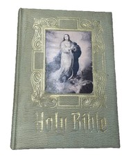 1969-1970 Catholic Holy Bible Confraternity Pope Paul VI Illustrated Color HC picture