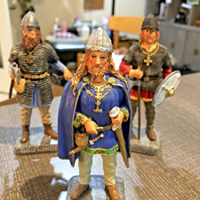 Military Viking 3 Figurines Harfagre Hardrade Haraldsson Norway Retro  No Box picture