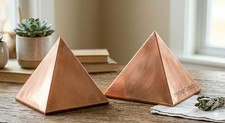 2x Copper Meditation Pyramid For Positive Energy Healing, Peace & Vastu (2 inch) picture