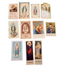 Lot Beautiful Catholic Vintage HOLY CARDS Blessed Virgin MOTHER MARY Collection picture