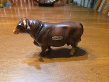 Vintage Lefton Shorthorn BULL Cattle Cow Steer Farm Animal Figurine Collectible picture